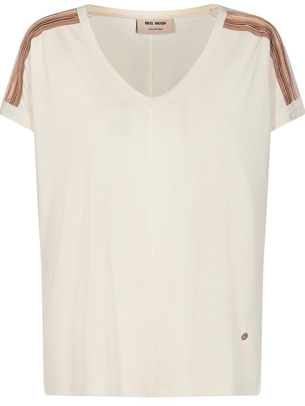 Mos Mosh v neck top with ribbon detail at the shoulders size small